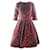 Autre Marque IO COUTURE Robe de cocktail noire et rouge Coton Polyester Acetate Acrylique  ref.1286246