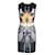 Autre Marque Vestido de neoprene com estampa de águia multicor de designer contemporâneo Poliéster Licra  ref.1286275