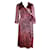 ALICE + OLIVIA Vestido envolvente rosa e preto Seda Viscose  ref.1286286