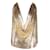 Autre Marque MATERIALE Top in cotta di maglia dorata D'oro Metallo  ref.1286292