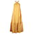 Autre Marque TRE GRAZIE Maxi abito lusinghiero in lino senape Giallo Biancheria  ref.1286308