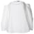 Autre Marque DESIGNER CONTEMPORAIN Haut à épaules dénudées Coton Elasthane Blanc  ref.1286322