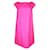 Autre Marque CONTEMPORARY DESIGNER Neon Pink Shift Dress with Front Pockets Wool Elastane  ref.1286351