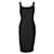 Autre Marque CONTEMPORARY DESIGNER Robe moulante noire à empiècements Coton Polyester  ref.1286363