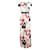 Autre Marque CONTEMPORARY DESIGNER Robe à manches courtes fendue sur le devant à fleurs multiples Soie Multicolore  ref.1286388