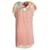 MATTHEW WILLIAMSON Vestido bordado florido com forro rosa Marrom  ref.1286420