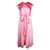 Sandro Pink Pleated Maxi Dress Viscose  ref.1286436