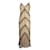 Autre Marque Zeitgenössisches Designer-Kleid aus brauner Seide mit Rüschen  ref.1286440