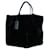 Autre Marque ZEITGENÖSSISCHE DESIGNER-Tasche aus schwarzem Fell mit Besatz aus Lammleder Pelz Kunstpelz  ref.1286500