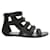 Sandalias planas tipo gladiador en negro con diseño Bejeweled de Jimmy Choo Suecia  ref.1286512