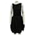 Autre Marque DESIGNER CONTEMPORAIN Robe noire à pois blancs Polyester  ref.1286513
