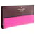 Autre Marque ZEITGENÖSSISCHE DESIGNER-Geldbörse im Farbblockdesign Pink Leinwand  ref.1286518