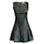 Autre Marque CONTEMPORARY DESIGNER Lamb Leather Mini Dress Black Viscose Lambskin Acetate  ref.1286529