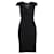 ALEXANDER MCQUEEN Black Classic Dress Silk  ref.1286539
