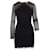 Autre Marque CONTEMPORARY DESIGNER Robe lacée noire Suede Polyester Nylon Rayon  ref.1286548