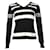 Moschino Black and White Striped Blouse Polyester Polyamide  ref.1286566