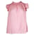 Roseanna Sea Pink Ruffle Sleeveless Blouse  ref.1286585