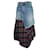 Autre Marque Contemporary Designer SJYP Washed Denim Mini Skirt With Flannel Cotton  ref.1286614
