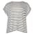 Autre Marque Zeitgenössisches Designer-Oberteil aus schwarz-weiß gestreiftem Leinen mit Knöpfen Roh  ref.1286622