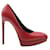 Saint Laurent Red Pointed Toes Platform Heels With Studs Leather  ref.1286631