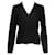 Autre Marque Contemporary Designer Emporio Armani Black Zipper Cardigan Viscose  ref.1286635