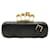 Alexander Mcqueen Black Leather Knuckle Long Clutch with Skull Detail Metal  ref.1286638