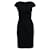 Hugo Boss Petite robe noire à manches courtes Laine  ref.1286694