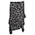 Autre Marque Veronica Beard falda escalonada negra con estampado floral y lunares dorados Negro Seda  ref.1286709