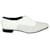Sapatos de renda brancos Saint Laurent com enfeites de cristal preto Couro  ref.1286735