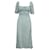 Autre Marque Robe à épaules dénudées bleue et blanche de créateur contemporain Rayon  ref.1286750