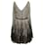 Autre Marque Contemporary Designer Brown & Blue Silk Dress  ref.1286757
