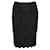 Diane Von Furstenberg Knee Length Pencil Skirt Black Rayon  ref.1286770