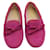 Tod'S Laccetto Gommini Junior Suede Pink Loafers  ref.1286773