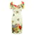 Dolce & Gabbana Robe midi en soie fleurie Elasthane  ref.1286780