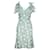Autre Marque Contemporary Designer Green Floral Dress Cotton  ref.1286793