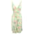 Vestido de verão com estampa floral menta Reformation Viscose  ref.1286798