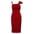 Autre Marque Vestido Alma Shift Vermelho de Designer Contemporâneo Viscose Elastano Acetato  ref.1286866