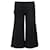Alice + Olivia Cropped Wide Leg Trousers Black Cotton  ref.1286875