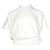 Moncler Off-White Top With Delicate V-neck and Puff Sleeves Cream Viscose Polyamide Acetate  ref.1286883