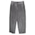 Autre Marque Pantaloni trasparenti a righe grigie e bianche con fodera superiore Grigio Seta Poliestere  ref.1286885