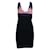 Herve Leger Black, Purple and Pink Dress Suede Nylon Rayon  ref.1286892