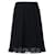 Autre Marque Falda negra plisada de diseñador contemporáneo Negro Poliéster  ref.1286893