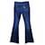 Gucci Flare Dark Blue Jeans With Embroidery Cotton  ref.1286912