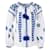 Autre Marque Contemporary Designer March11 Embroidered Bohemian Blouse White Linen  ref.1286932