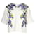 Dolce & Gabbana Ivory Jacquard Blouse with Flower Embellishment Cream Silk Cotton Polyester  ref.1286960