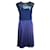 Autre Marque Vivienne Tam Sapphire Blue Sleeveless Dress with Embroidery Polyester  ref.1287001