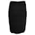 Alaïa Alaia Mini-jupe rayée noire Polyester Viscose  ref.1287003
