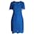 Diane Von Furstenberg Sapphire Blue Alma Dress with Open Back Polyester  ref.1287021