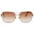 Hellorange quadratische Sonnenbrille von Versace Metall  ref.1287022