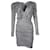 Autre Marque Grey Ebba Dress with Frill Neckline & Puff Sleeves Wool Viscose  ref.1287027